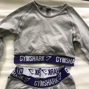 GYMSHARK FLEX SET - almost new, grey and indigo